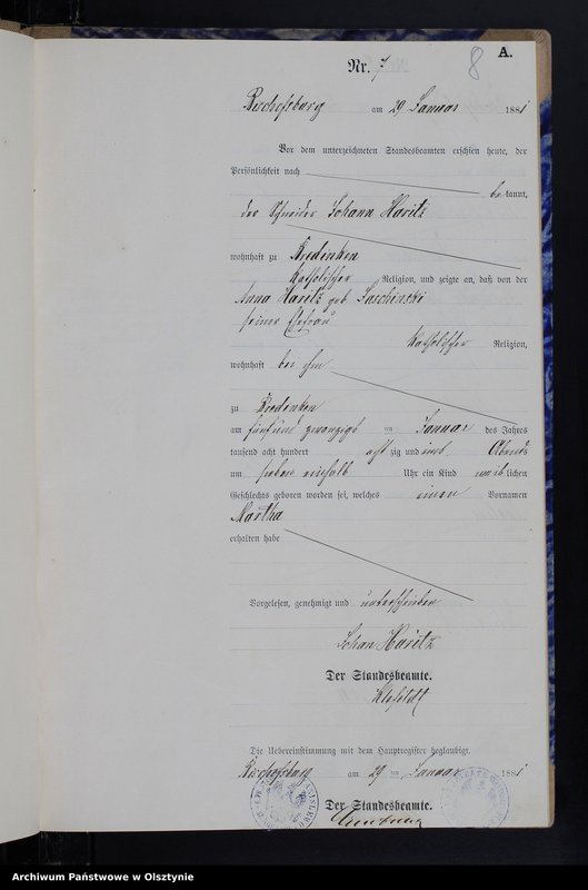 image.from.team "Urząd Stanu Cywilnego w Stanclewie pow. biskupiecki (dawny pow. reszelski)"