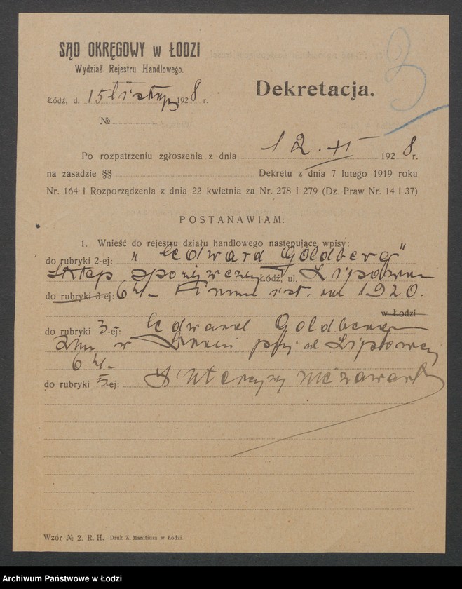 Obraz 5 z jednostki "Edmund Goldberg - sklep spożywczy"