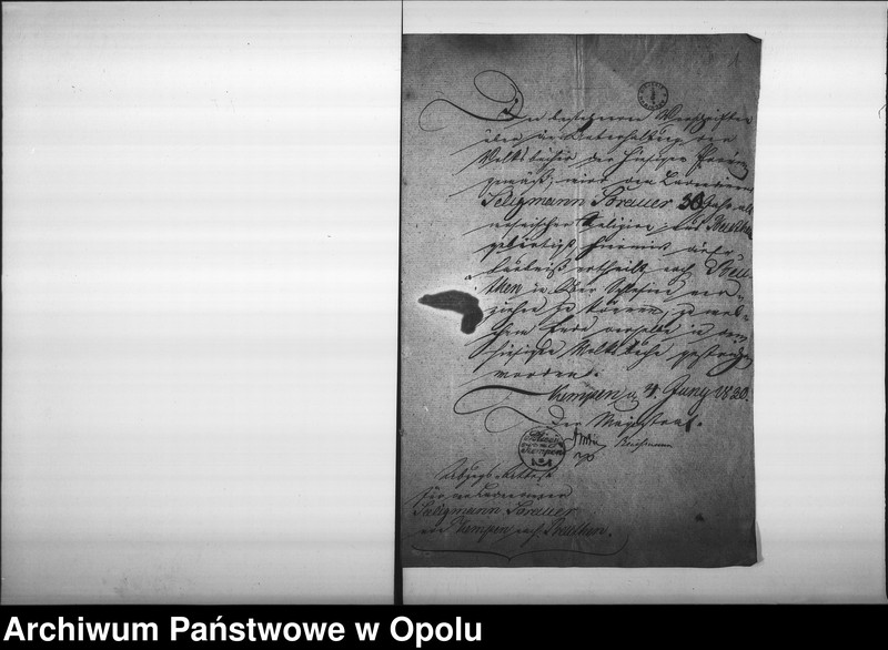 Obraz 5 z jednostki "Acta des Magistrats zu Oppeln betreffend Ertheilung von Geburts pp. Attesten für Juden"