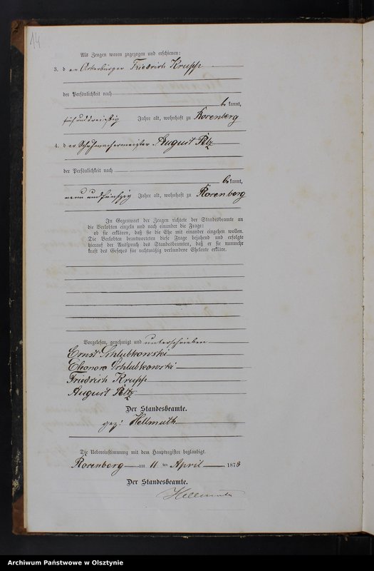 Obraz 16 z jednostki "Heiraths-Neben-Register Nr 1 - 25"
