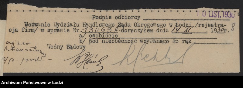 Obraz 10 z jednostki "Lajzer Lichtensztajn – drobna sprzedaż kapeluszy i zwykłych skórek futrzanych"