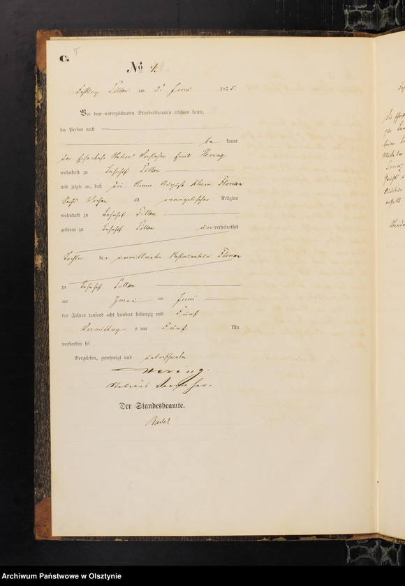 image.from.unit.number "Haupt-Sterbe-Register Nr 1 - 15"