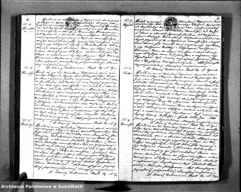 image.from.unit.number "Duplikat Aktów Urodzonych, Zaślubionych i Zeszłych Parafii Kopciowskiey z 1832 Roku."