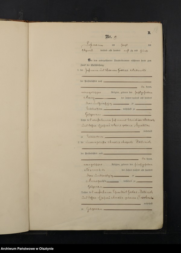 image.from.unit.number "Heiraths-Haupt-Register Nr 1 - 61"