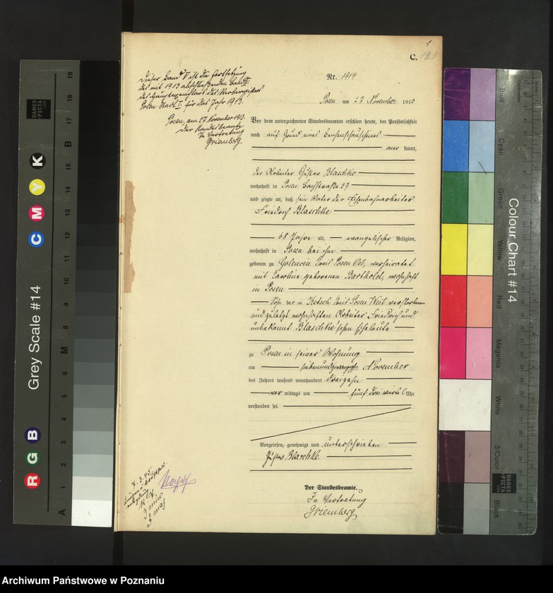 Obraz 3 z jednostki "Księga miejscowa zgonów tom V [Rejestr główny zgonów]"