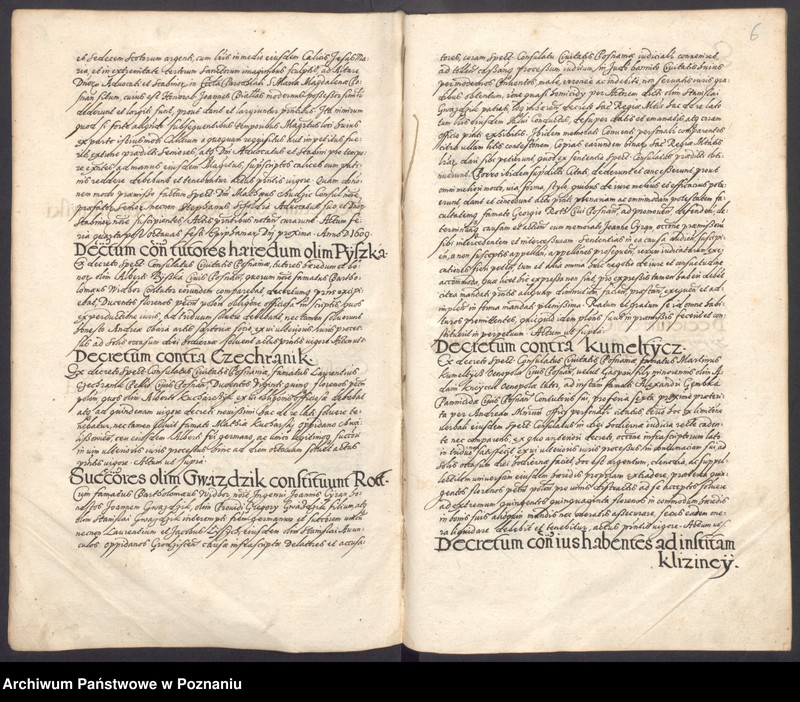 Obraz 10 z jednostki "Acta consulatus Posnaniensis."