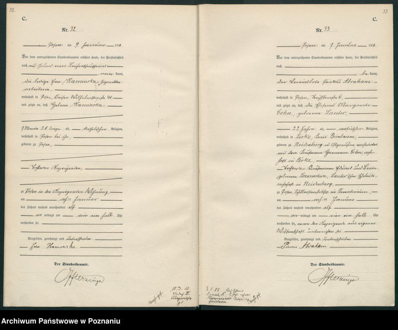 Obraz 19 z jednostki "Księga miejscowa zgonów tom I [Rejestr główny zgonów]"