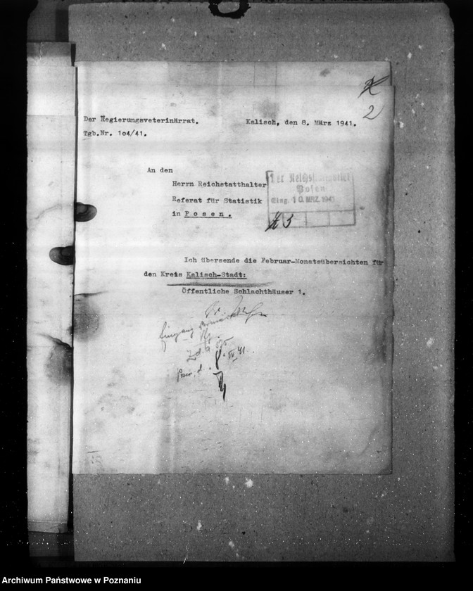 Obraz 6 z jednostki "Statistik über Fleischbeschau und Schlachtungen"