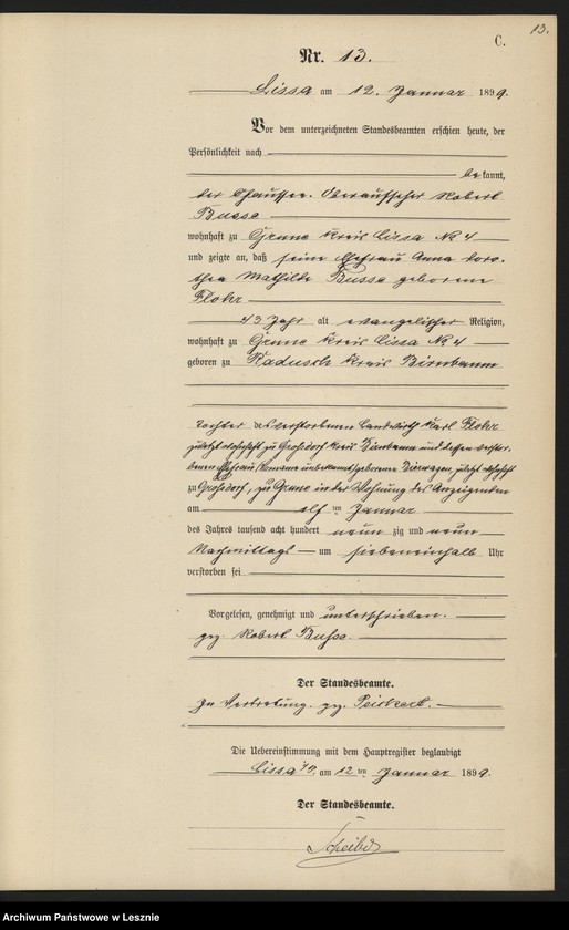 Obraz 16 z jednostki "[Księga zgonów]"