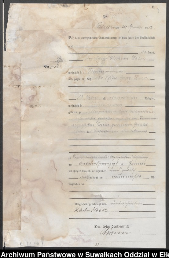 image.from.unit.number "[Sterbe=Haupt=Register des Königlichen Preussischen Standes-Amtes Bialla Kreis Johannisburg]"