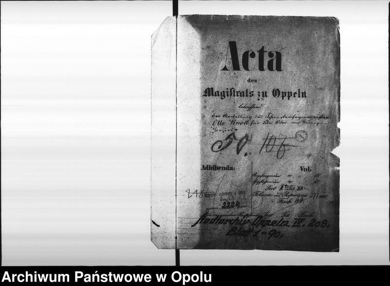 image.from.unit.number "Acta des Magistrats zu Oppeln betreffend die Anstellung des Schornsteinfegermeister Otto Knoll für den Oder - und Königs-Bezirk"