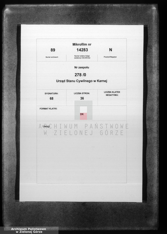 Obraz 2 z jednostki "Sterbe-Neben-Register"