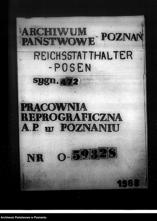 Obraz 1 z jednostki "Gausonderdienst - Die innere Front"