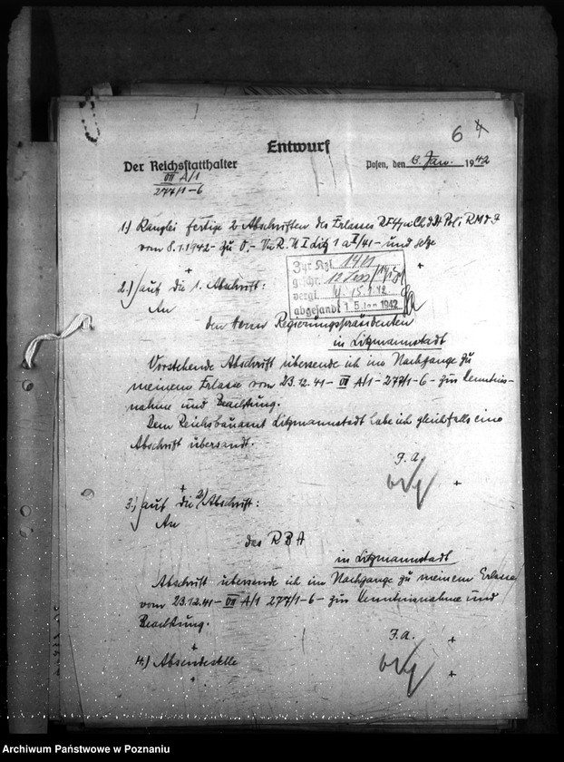 Obraz 10 z jednostki "Neubau. Polizeikaserne - Litzmannstadt"