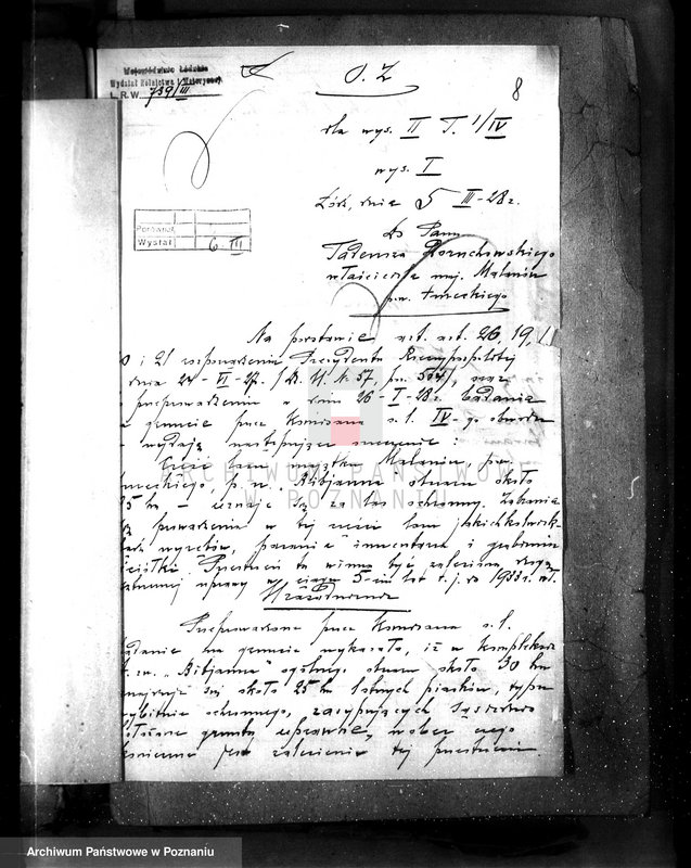 Obraz 15 z jednostki "Uznanie za ochronne powierzchni około 25 ha terenów leśnych pod nazwą,,Bibianna" należących do majątku Malanów powiat turecki"