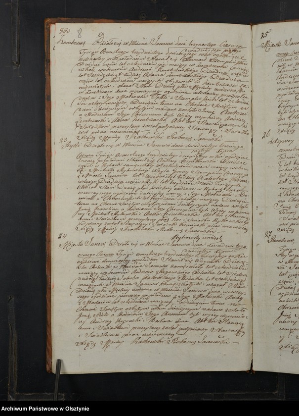 image.from.unit.number "Akta Urodzenia, Zeyscia y Małżeństw Gminy Janowskiey Powiatu Przasnyskiego Gubernij Płockiey 1839"