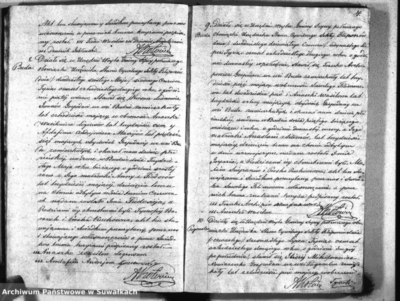 image.from.unit.number "Duplikat akt Urzednika Stanu Cywilnego Sekty Filiponów Gminy Seywy za 1842 rok"