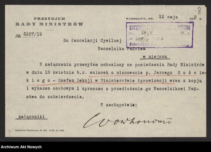 image.from.unit.number "Nominacje i dymisje w Ministerstwie Aprowizacji"