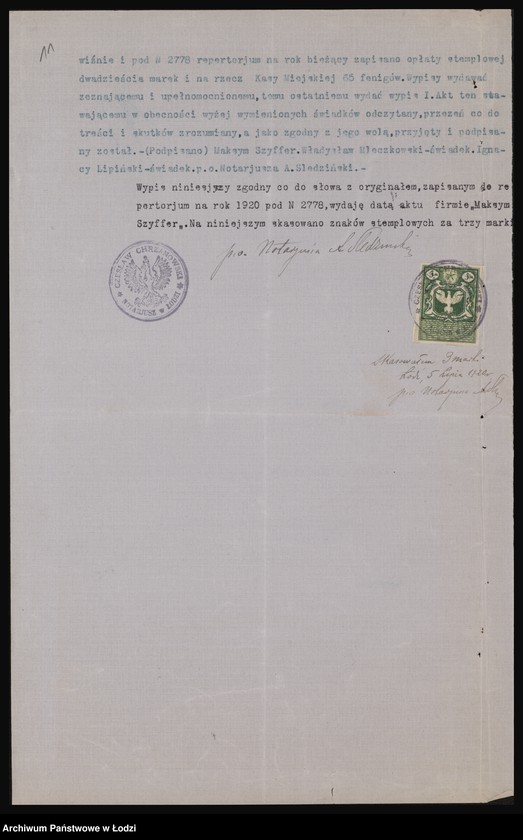 Obraz 13 z jednostki "Maksym Szyffer- przędzalnia, tkalnia i apretura"