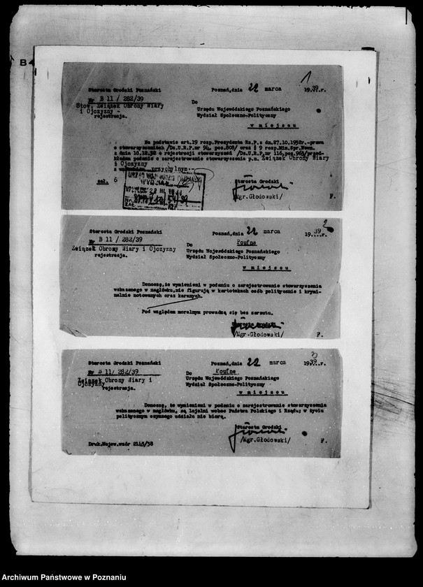 Obraz 5 z jednostki "/Związek Obrony Wiary i Ojczyzny w Poznaniu/"