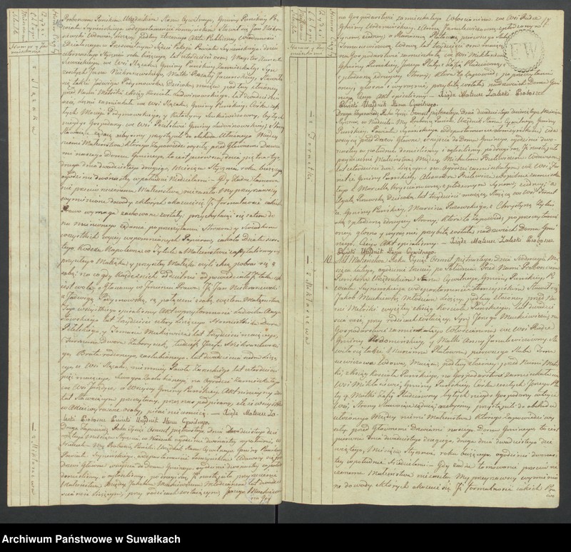 image.from.unit.number "Akta małżeńskie gminy puńskiey od pierwszego stycznia do dnia ostatniego grudnia 1815 roku."