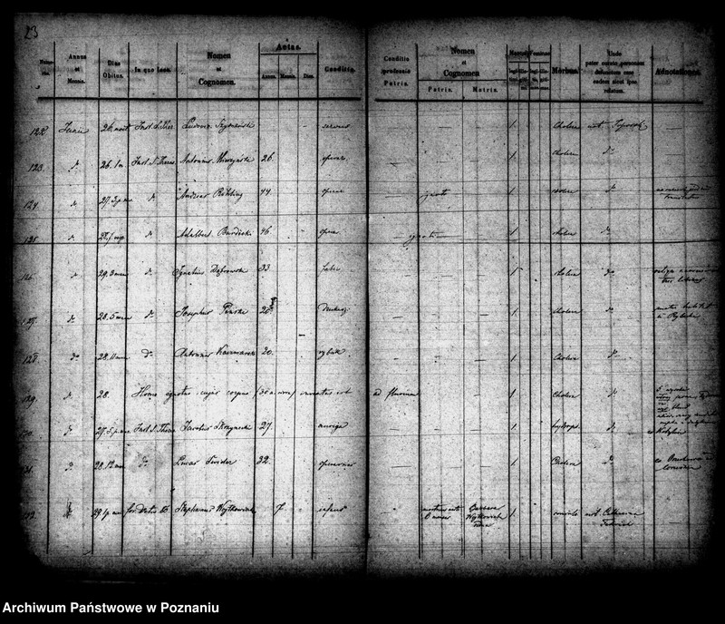 Obraz 13 z jednostki "Księga zgonów"