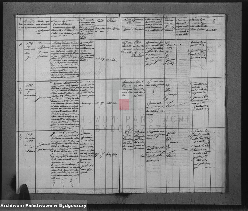 image.from.unit.number "Liber Duplicatus Copulatorum Ecclesiae Parochialis Pacostensis ex Villis sitis in Districtu Szubiniensi pro 1839"