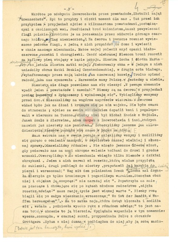 Obraz 12 z jednostki "Relacje i wspomnienia dotyczące powstania wielkopolskiego: 1. Inowrocław i Ziemia Kujawska."