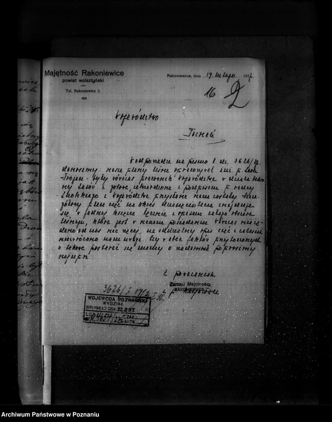 Obraz 20 z jednostki "Majętność leśna Rakoniewice powiat wolsztyński"