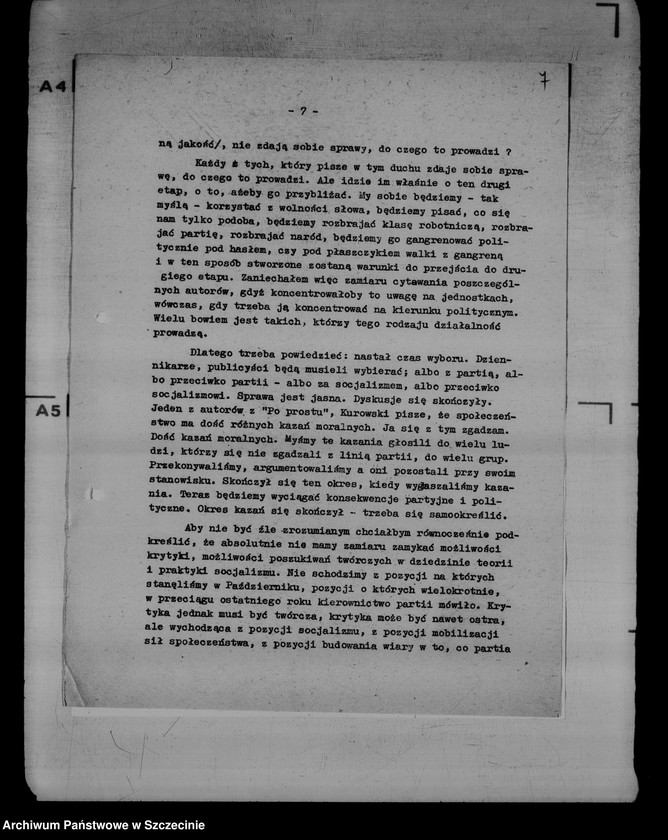 image.from.unit.number "Fragmenty przemówienia Władysława Gomułki na naradzie z dziennikarzami"