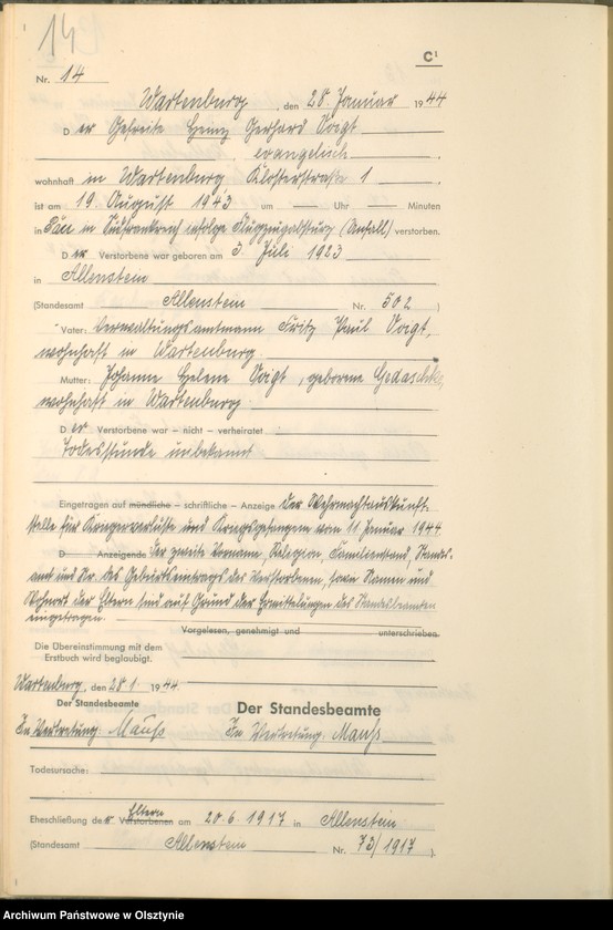 image.from.unit.number "Sterbebuch /Zweitbuch/ Nr 1 - 213"