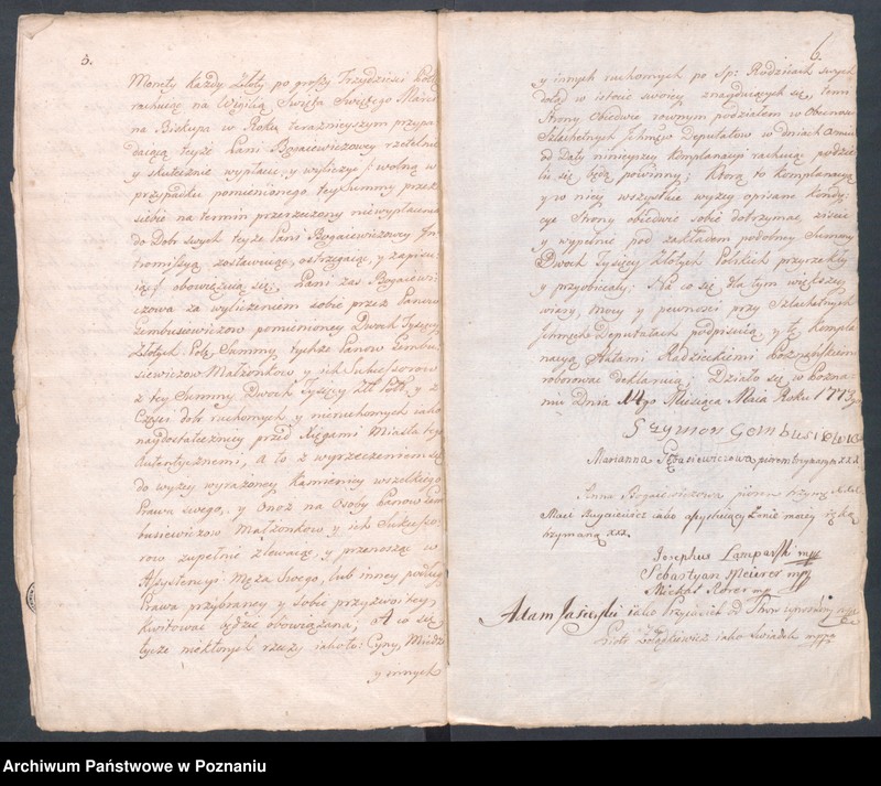Obraz 7 z jednostki "Prothocollum nobilis officii consularis civitatis SR.Mtis Posnaniae sub notariatu nobilis Michaelis Rürer, SR.Mtis secretarii officii praesentis notarii in anno domini 1774 inhoatum."