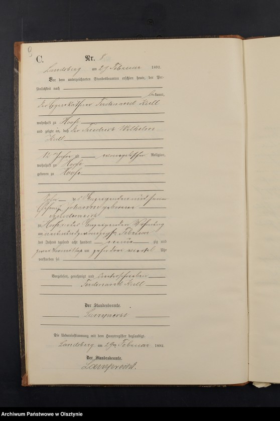 image.from.unit.number "Sterbe-Neben-Register Nr 1 - 77"