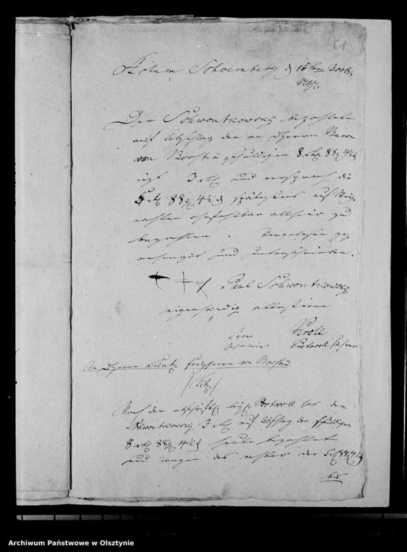 Obraz 18 z jednostki "Lt. Frh. von Borstin contra Instmann M. Świątkowski"