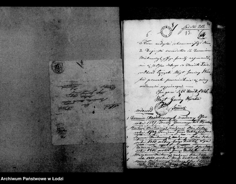 Obraz 13 z jednostki "Akta tyczące się świadectw przesiedleń"