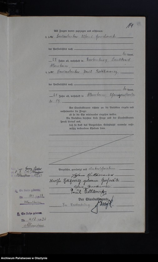 image.from.unit.number "Heirats-Haupt-Register Nr 1 - 45"