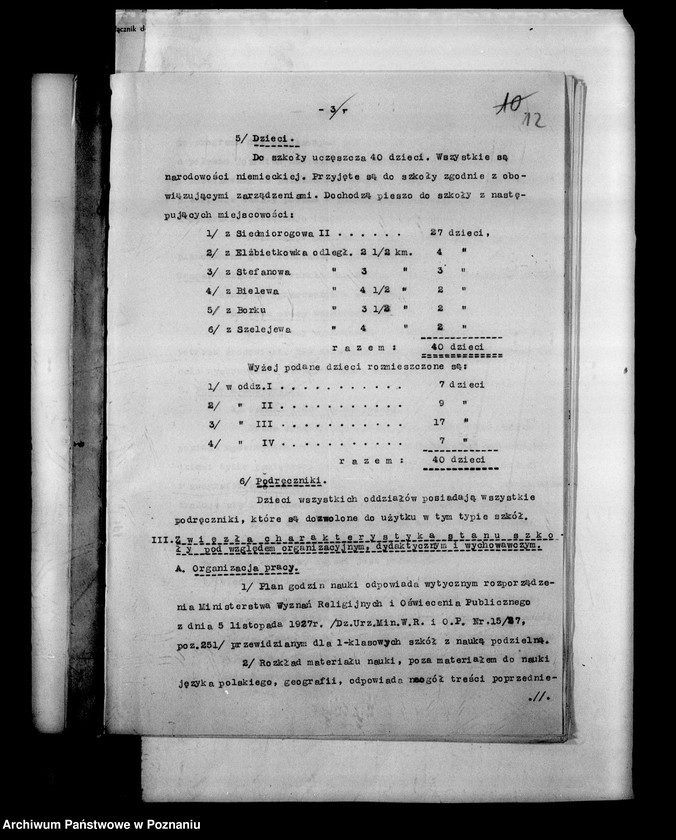 Obraz 15 z jednostki "Prywatna Szkoła Powszechna z niemieckim językiem nauczania Siedmiorogów powiat Gostyń"