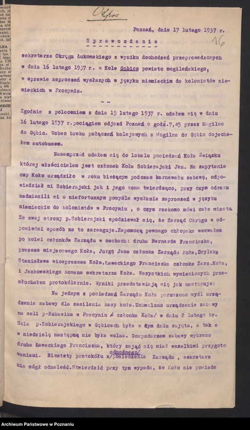 image.from.unit.number "Zarząd Okręgu Związku Weteranów Powstań Narodowych Rzeczypospolitej Polski i Związku Powstańców Wielkopolskich - korespondencja."