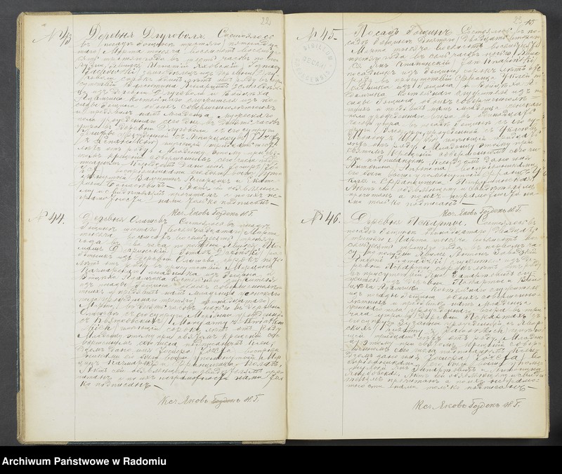 Obraz 13 z jednostki "[Duplikat akt urodzonych, zaślubionych i zmarłych parafii Goszczyn za 1883 r.]"