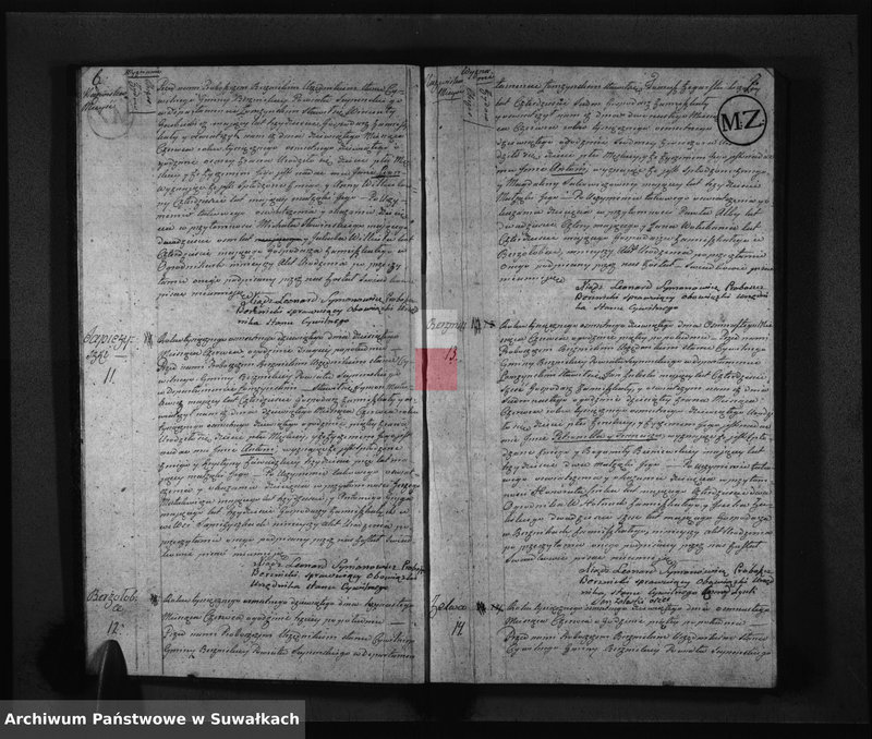 image.from.unit.number "Akta Urodzonych w Gminiej Berznickiey od 10-go Maja 1809 R-u"