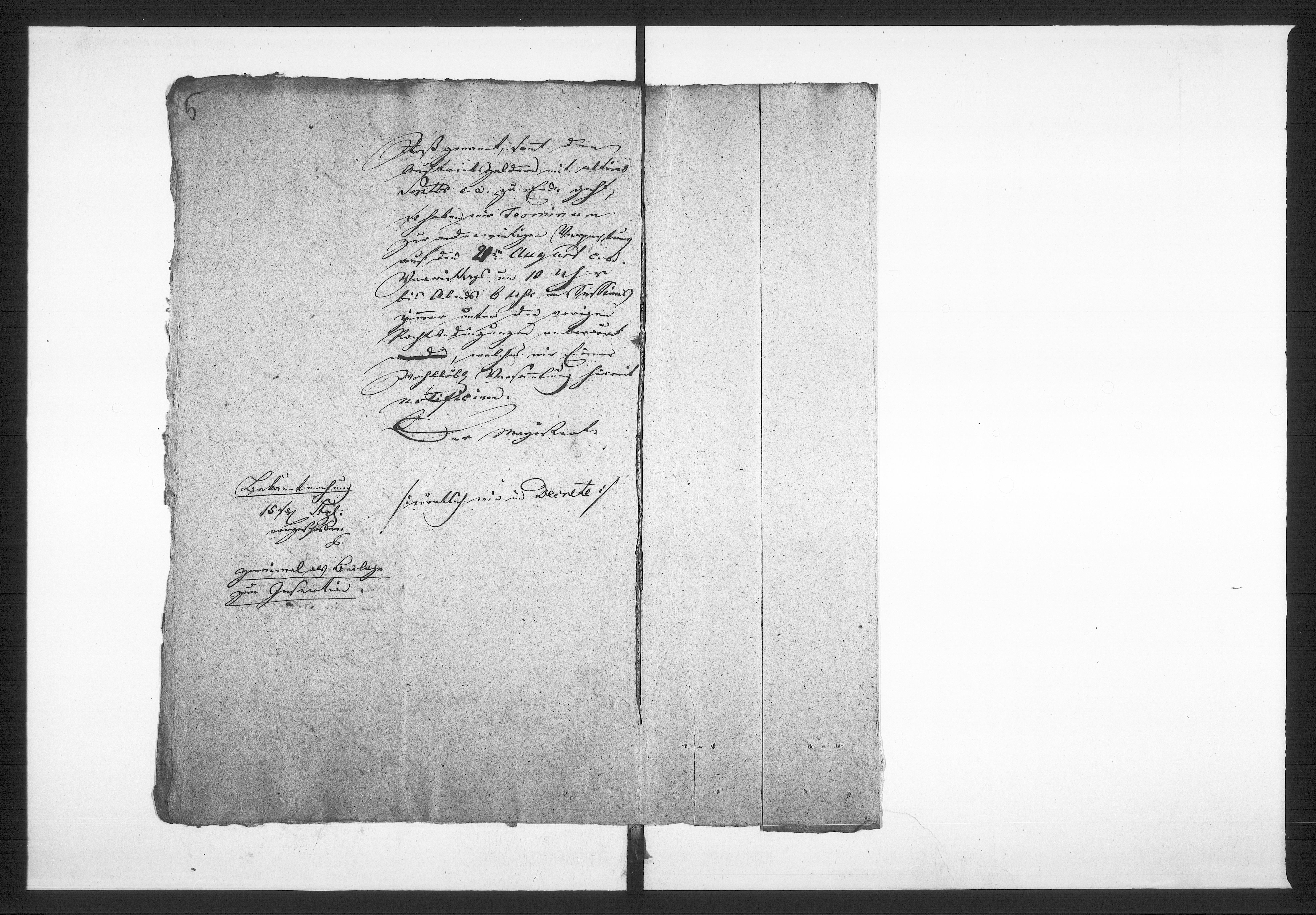 Obraz 8 z jednostki "Acta betreffend die Verpachtung des städtischen Gasthauses zum weissen Ross und der Viehmarkt Auftriebs-Gelder. Vol. II de anno 1829 bis 1852"