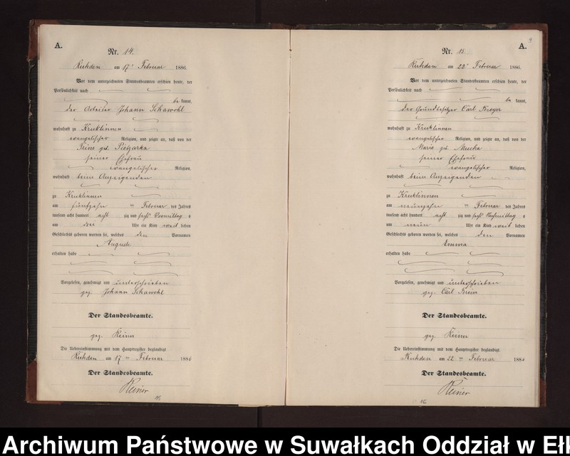 image.from.unit.number "Geburts-Neben-Register des Preussischen Standes-Amtes Stasswinnen Kreis Loetzen"