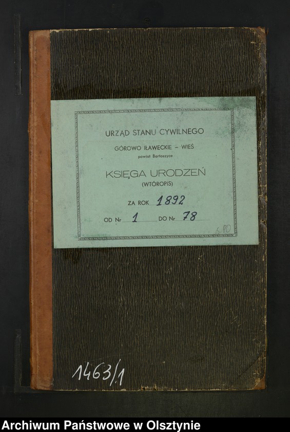 image.from.team "Urząd Stanu Cywilnego w Górowie Iławeckim - obwód wiejski"