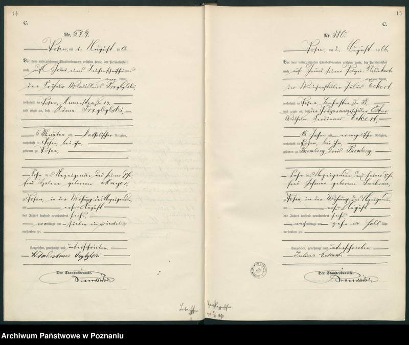 Obraz 10 z jednostki "Księga miejscowa zgonów"