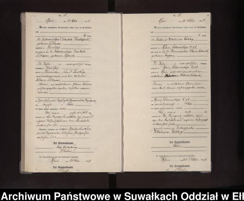 image.from.unit.number "Sterbe-Neben-Register des Preussischen Standes-Amtes Rhein Loetzen"