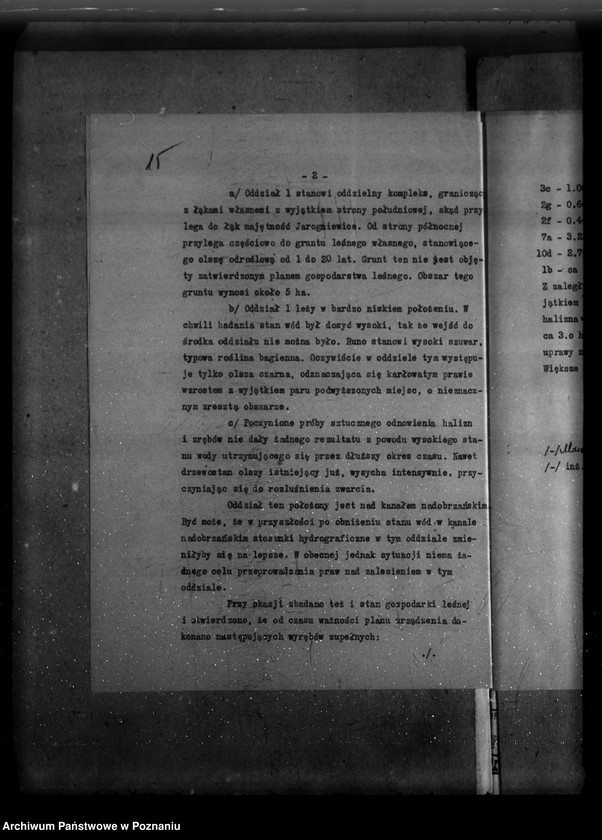 Obraz 19 z jednostki "Majętność leśna Zadory powiat kościański"