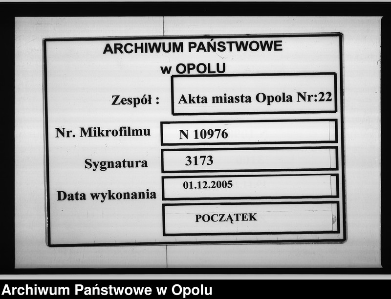 Obraz 1 z jednostki "Acta des Magistrats zu Oppeln betreffend die kleine Brücke im Wege nach dem Domainen Vorwerk Oberschale"