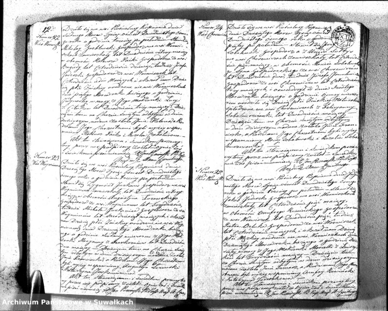 image.from.unit.number "Kięga Duplikatu Zawierajaca w sobie Akta Stanu Cywilnego od dnia 1-go Stycznia do dnia ostatniego Grudnia 1828 r. Urodzonych, Zaślubionych i Zmarłych w Parafii Kopciowskiey"
