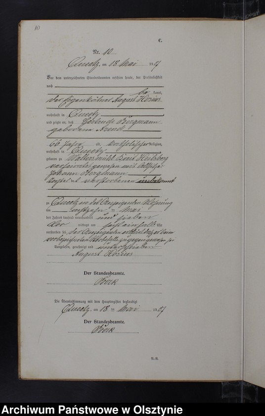 image.from.unit.number "Sterbe-Neben-Register Nr 1 - 19"