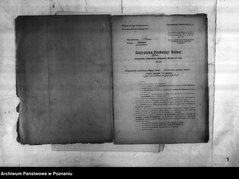 Obraz 5 z jednostki "/Statystyka produkcji rolnej - zestawienie ogólne z powiatu chodzieskiego"